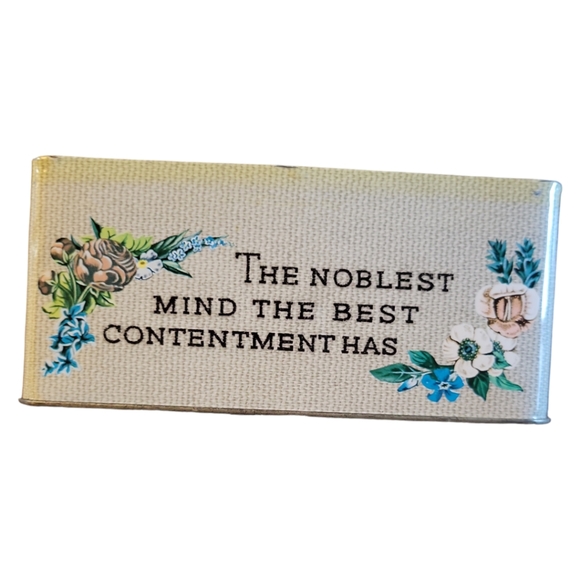 Vtg Bless This House Collectible Cookie Tin Carrs Biscuit Co. Floral - Picture 5 of 8